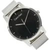 org_c2a1124b-4bf0-4424-91a7-48cfbaf9dd85 Calvin Klein City Chronograph Black Dial Silver Mesh Bracelet Watch for Men - K2G2G121