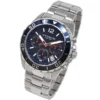rainbow-123_14602555 Coach Kent Chronograph Blue Dial Silver Steel Strap Watch for Men - 14602555