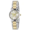 Gucci G Timeless Quartz Silver Dial Two Tone Steel Strap Watch For Women - YA126596