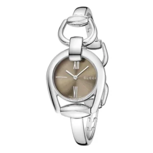 reloj-gucci-horsebit-brown-ya139501_1 Gucci Horsebit Collection Quartz Brown Dial Silver Steel Strap Watch For Women - YA139501