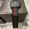 s-l1200_273f2555-ac7d-4b2f-b124-fb3d75522b6d Gucci Coupe Chronograph Quartz Black Two Tone NATO Strap Watch For Men - YA131202