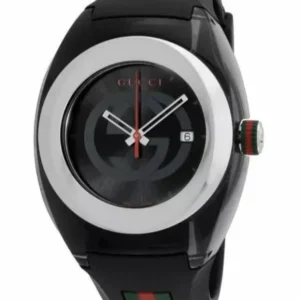s-l1200_3_da3f995e-ee01-41f7-a636-07dda0d80fbc Gucci Sync XXL Quartz Black Dial Black Rubber Strap Watch For Men - YA137101