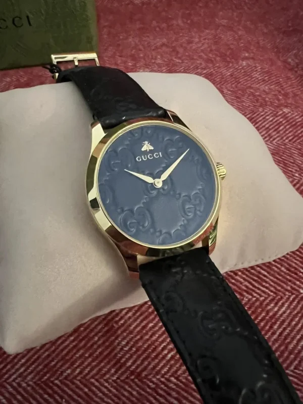 s-l1200_a9d1a17d-0612-4c73-8c42-c9744cd039fe Gucci G Timeless Quartz Black Dial Black Leather Strap Watch For Women - YA1264034A