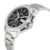 Gucci G Chrono Black Dial Silver Steel Strap Watch For Men - YA101204