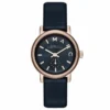 Marc Jacobs Baker Navy Blue Dial Blue Leather Strap Watch for Women - MBM1331