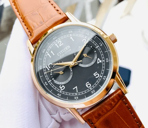 s-l1600-602460_2b3a54c0-85ac-402d-a721-99ebccfd1308 Citizen Eco Drive Multi Function Day & Date Black Dial Brown Leather Strap Watch For Men - AO9003-08E