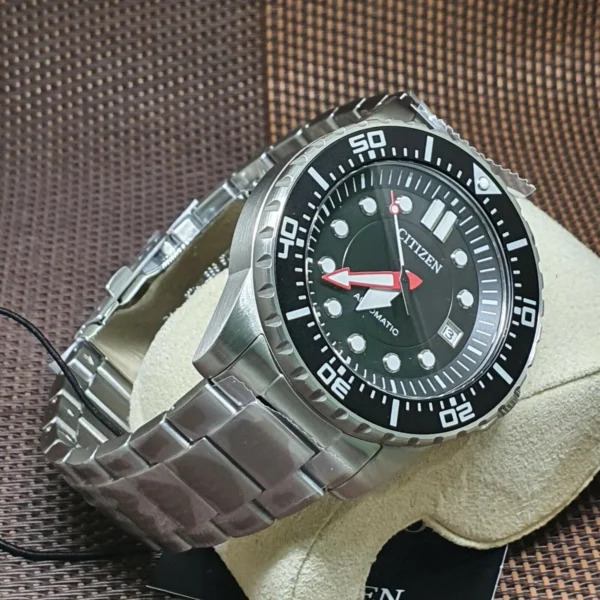 s-l1600-787204_63dd574a-5ef0-4e62-a3b0-4afa302c1659 Citizen Mechanical Black Dial Silver Steel Strap Watch For Men - NJ0120-81E