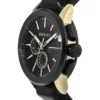 Gucci G Chrono Black Dial Black Leather Strap Watch For Men - YA101203