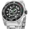 Gucci Dive Snake Black Dial Silver Steel Strap Watch For Men - YA136218