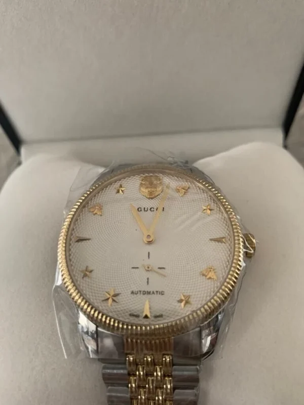 s-l1600_1_bf93d604-87af-46e7-9cc1-5d2c3ef11343 Gucci G Timeless Automatic White Dial Two Tone Steel Strap Watch for Men - YA126356