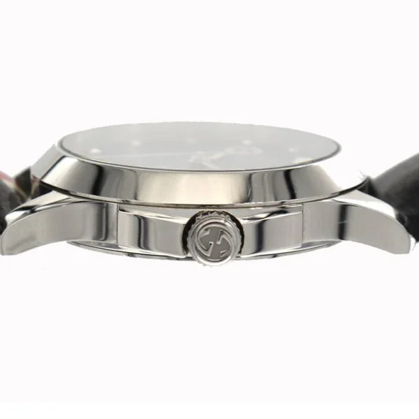 Gucci Le Marche Des Merveilles Black Dial Black Leather Strap Unisex Watch - YA1264007