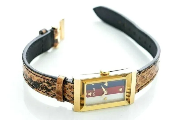 s-l1600_2-221550_08bf1627-d566-4dcc-a363-32c1abd399f1 Gucci G-Frame Mother of Pearl Dial Brown Leather Snakeskin Strap Watch For Women - YA147402