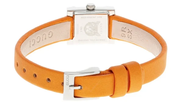 s-l1600_32075890-79e0-4154-b0c4-b8a83fd6b2b0-794748 Gucci G-Frame Square Mother of Pearl Orange Dial Orange Leather Strap Watch For Women - YA128532