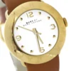 Marc Jacobs Amy White Dial Brown Leather Strap Watch for Women - MBM8574