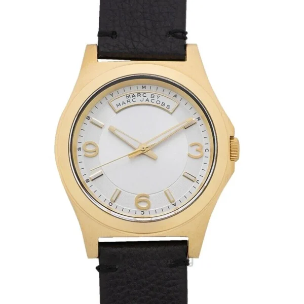 s-l1600_61072a53-38a1-4508-8f03-9769e2c53195 Marc Jacobs Baby Dave Gold Dial Black Leather Strap Watch for Women - MBM1264
