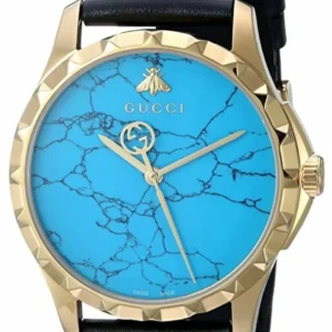 s-l1600_9e51eeab-af8c-424c-91b4-a21f6465f78a Gucci G Timeless Turquoise Blue Dial Black Leather Strap Watch For Men - YA126462