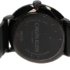 Calvin Klein High Noon Quartz Black Dial Black Leather Strap Watch for Men - K8M214CB