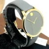 Movado 70th Anniversary Special Edition Grey Dial Grey Leather Strap Watch For Women - 0607140