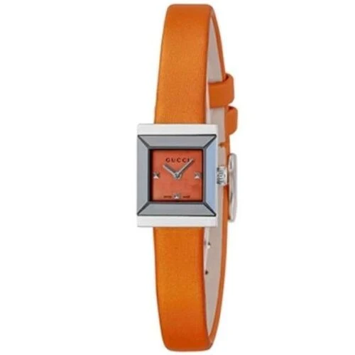 s-l500_77adbc12-9c91-40c8-9fd7-335094903109-155666 Gucci G-Frame Square Mother of Pearl Orange Dial Orange Leather Strap Watch For Women - YA128532