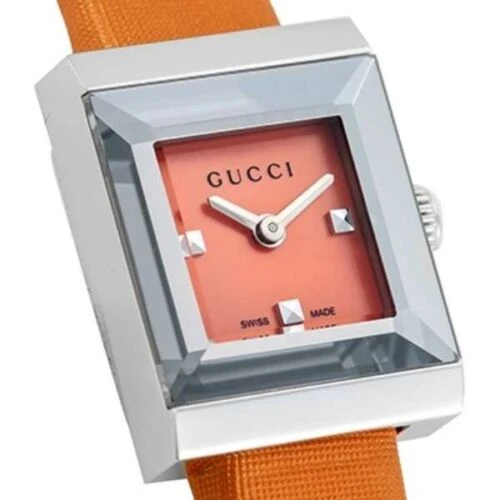 s-l500_7b37905e-7bd9-4ea1-b828-5c080fc9faf0-402269 Gucci G-Frame Square Mother of Pearl Orange Dial Orange Leather Strap Watch For Women - YA128532