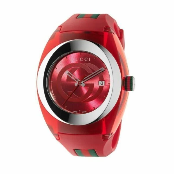 s-l600_703b3592-6f0a-4f42-b631-496a57830bb0 Gucci Sync XXL Quartz Red Dial Red Rubber Strap Unisex Watch - YA137103