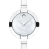 Movado Bela Mother of Pearl Dial Silver Steel Strap Watch For Women - 0606616