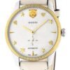 Gucci G Timeless Automatic Silver Dial Beige Leather Strap Watch For Men - YA126348