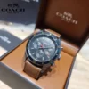 sg-11134201-23010-k61xlrbz82lv52_d1dea798-3238-4973-96c7-726e011c094a Coach Sullivan Chronograph Black Dial Brown Leather Strap Watch for Men - 14602070