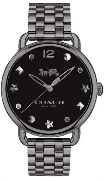 tw-11134207-7qul6-lfrs55o3easq77 Coach Delancey Black Dial Black Steel Strap Watch For Women - 14502812