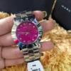 vi-747035 Marc Jacobs Amy Pink Dial Silver Steel Strap Watch for Women - MBM8623