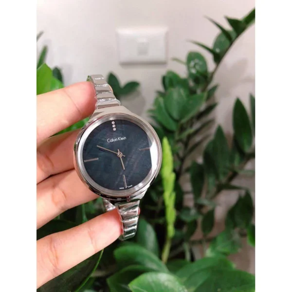 vn_file_80960250-6624-4622-bc5f-e7465adb3cc4 Calvin Klein Lively Black Dial Silver Steel Strap Watch for Women - K4U2312S