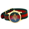 w195208-2 Gucci G Timeless Quartz Green & Red Dial Green & Red NATO Strap Watch For Men - YA126487A