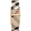 womens-watch-burberry-bu9509-rectangular-beige-leather-strapbracelet-color-beige-movement-quartz-wat-448022 Burberry Pioneer Champagne Dial Haymarket Beige Leather Strap Watch for Women - BU9407