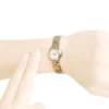 Marc Jacobs Amy Dinky White Dial Gold Steel Strap Watch for Women - MBM3226