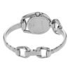 wr9j003811 Gucci Horsebit Collection Diamonds Mother of Pearl White Dial Silver Steel Strap Watch For Women - YA139504