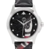 Gucci Le Marche Des Merveilles Black Dial Black Leather Strap Unisex Watch - YA1264007