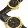 Gucci G Timeless Quartz Brown Dial Brown Leather Strap Watch for Men - YA1264035
