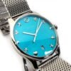 ya1264039-2-249699_3e999ae4-4ceb-4a21-b4c5-a1331e21b37f Gucci G-Timeless Turquiose Mother of Pearl Dial Silver Mesh Bracelet Watch For Women - YA1264039