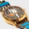 ya1264167_4 Gucci G Timeless Disney Donald Duck Brown Dial Brown Leather Strap Watch For Women - YA1264167