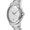 Gucci G Timeless Silver Dial Silver Steel Strap Unisex Watch - YA126442