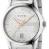 ya126523-gucci-800x800 Gucci G Timeless Silver Dial Silver Steel Strap Watch For Women - YA126523