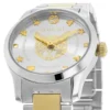 Gucci G Timeless Quartz Silver Dial Two Tone Steel Strap Watch For Women - YA126596