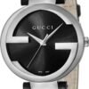 ya133205-gucci-original-imaemxn3paune2te-854053_fad6a064-f783-4c6b-a549-8b025aabb10e Gucci Interlocking G Iconic Black Dial Black Leather Strap Watch For Men - YA133205