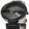 Gucci Interlocking G XL Black Dial Red & Green Leather Strap Watch For Men - YA133206