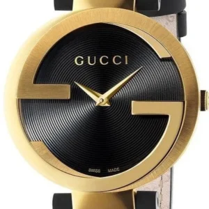 ya133312-gucci-800x800_d6d1af55-8649-4a56-aab4-e454fb7c3fb4 Gucci Interlocking G Grammy Special Edition Black Dial Black Leather Strap Watch for Women - YA133312