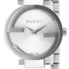 ya133503-gucci-800x800_c6ff93d8-4f66-4fc7-a873-f090209368a1 Gucci G Interlocking Silver Dial Silver Steel Strap Watch For Women - YA133503