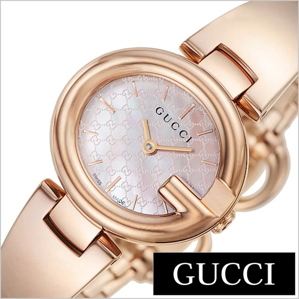 ya134512 Gucci Guccisima Quartz Mother of Pearl White Dial Rose Gold Steel Strap Watch for Women - YA134512