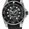 Gucci Dive Quartz Kingsnake Black Dial Black Rubber Strap Watch For Men - YA136217