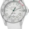 Gucci Dive Quartz White Dial White Rubber Strap Watch For Men - YA136337