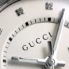 ya142403_5-245029 Gucci GG2570 Diamonds White Dial Silver Steel Strap Watch For Women - YA142403